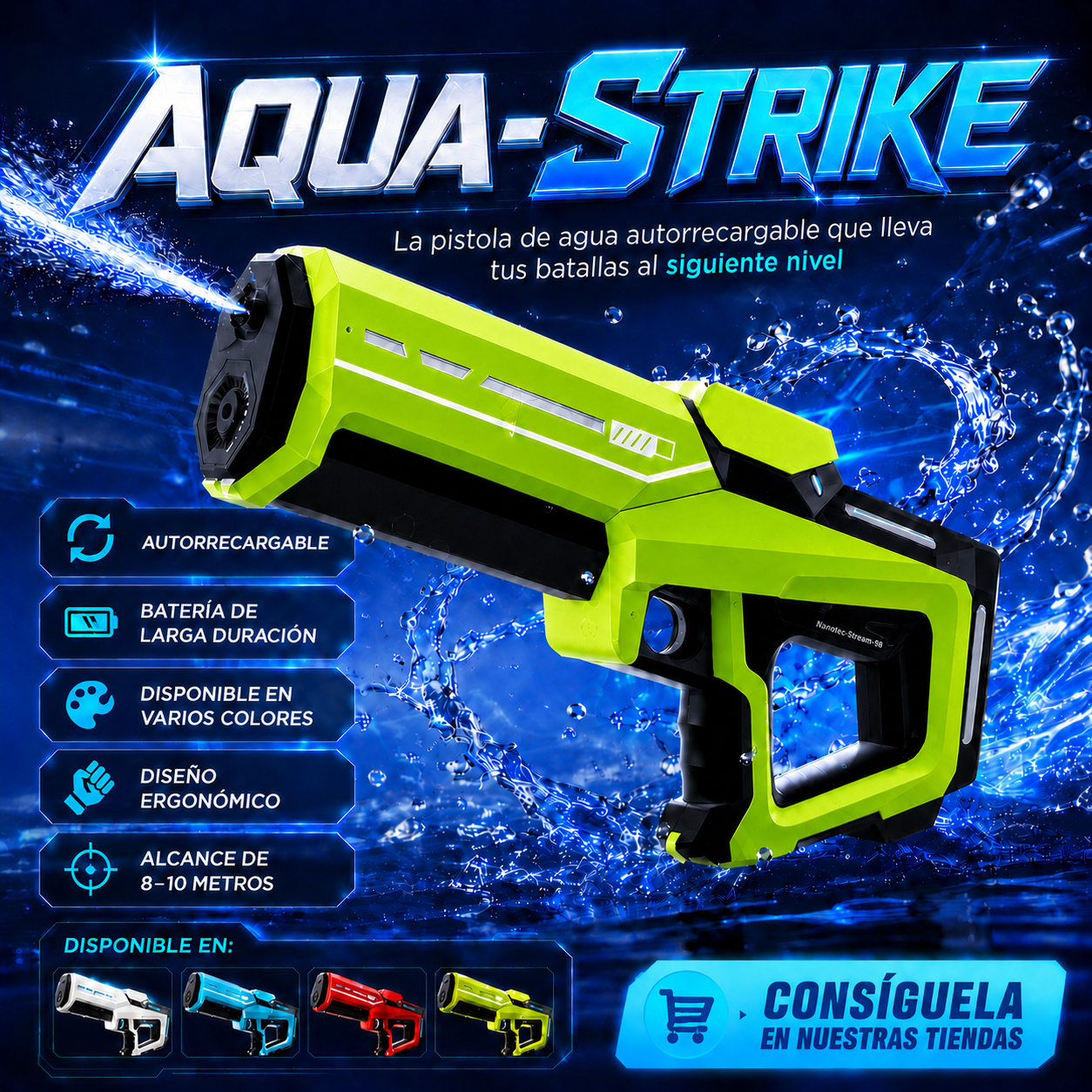 PISTOLA ELÉCTRICA AQUA-STRIKE