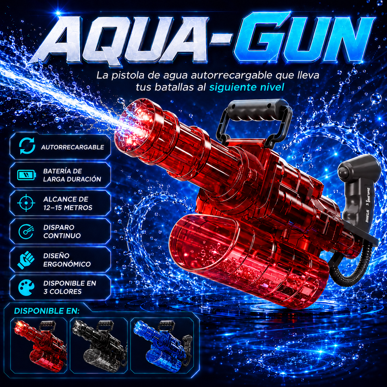 PISTOLA ELÉCTRICA AQUA-GUN